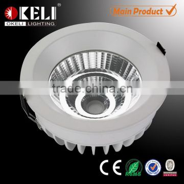 round 24w ceiling commercial cob led downlight