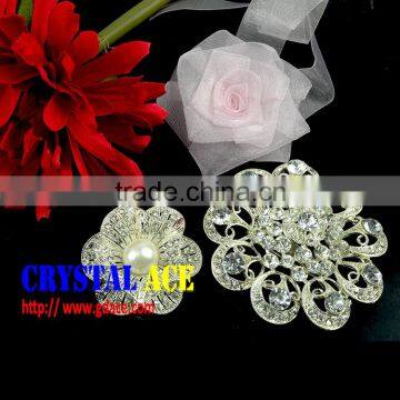 Zinc Alloy Crystal Stone Brooch, Crystal Rhinestone Strass Brooch Pins Wholesale for Wedding Dress photo-4