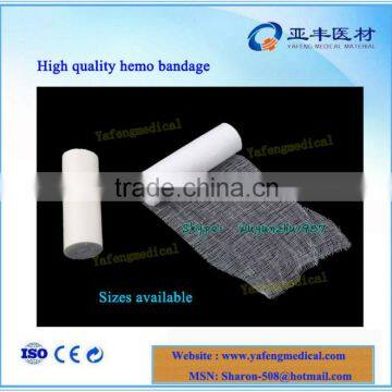 High quality medical cotton hemo gauze bandage products