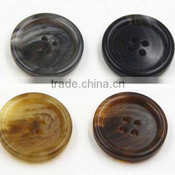 Sedex Audited Factory 2 Pillar Polyester Horn Button, Resin Horn Coats Button photo-4