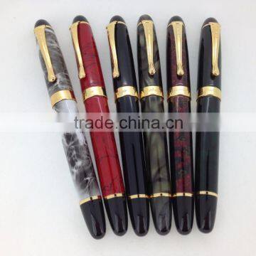 Jinhao X450 Fountain Pen Black Medium Nib Gold Trim