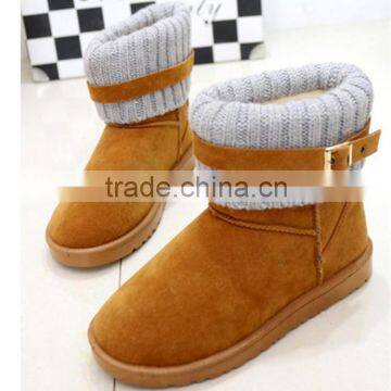 Three color suede russian 2016 fashion winter valenki snow boots