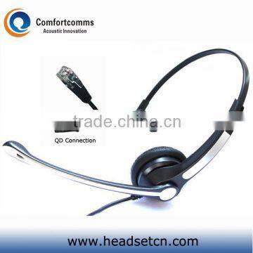 Monaural call center rj headsets with noise cancelling microphone HSM-900FPQDRJ