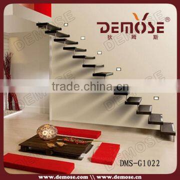 indoor floating luxury wood stairs steps