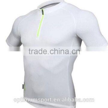 Mens Summer Short Sleeve White Cycling Jersey