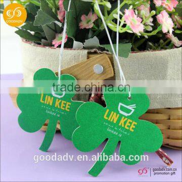 Custom best smelling hanging perfumed paper car air freshener for car