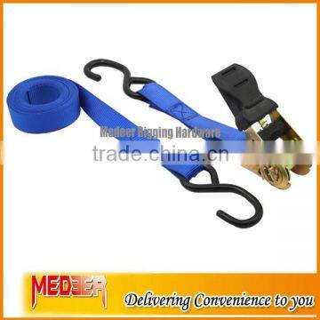 1inch 0.8T Breaking Strength S Hook Durable Ratchet Tie Down Strap 25MM Cargo Latching Straps Quality Choice photo-3