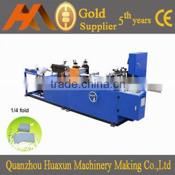 Folding napkin paper production machine