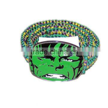 fashion mix colors polyester paracord belt 550 rope with charm