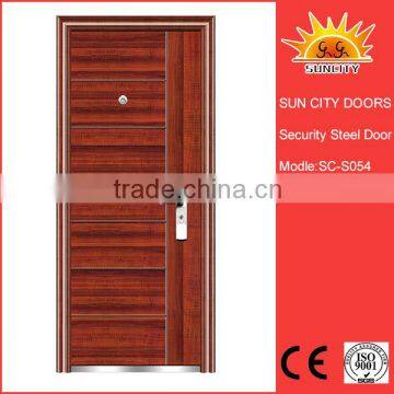 SC-S054 European Flat Steel Door Exterior Metal Doors Design