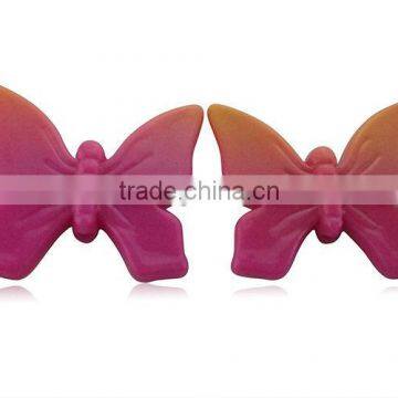 plastic flat butterfly beads for crafts chinese wholesaler