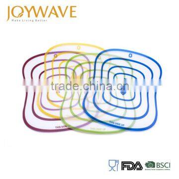 LFGB FDA Certification 4 pieces flexible chopping board set