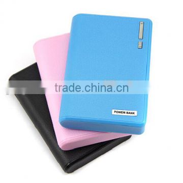 Wallet shape power bank with led torch and 2 usb ports 8000mAh