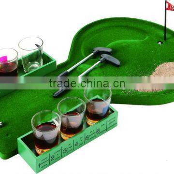 Desktop Golf Drinking Game with shot glass