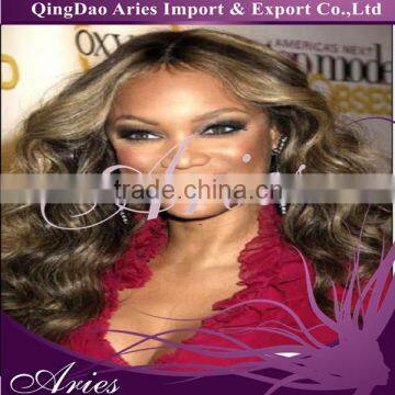 100% Brazilian Virgin Curly Wavy Human Hair Wig Full Lace wig middle part