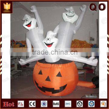 Large vivid funny halloween party decorations inflatable pumpkin