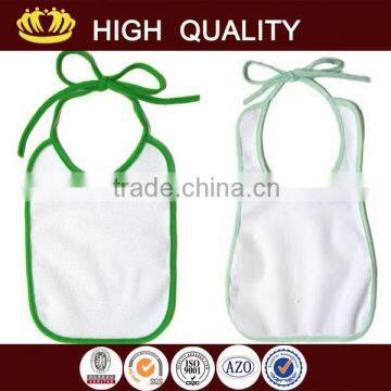 wholesale cotton plush BABY bib plain white                        
                                                Quality Choice