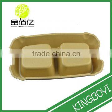 Square Bamboo Fiber Eco-Friendly Pet Two Way Bowl Slow Eating Dog Bowl Cat Bowl photo-2