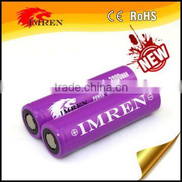 18650 3000mah 3.7v rechargeable batteries 18650 40A lithium ion battery 40A imr Vaping batteries