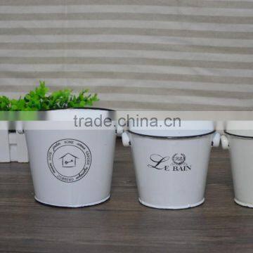 Metal excavator bucket set