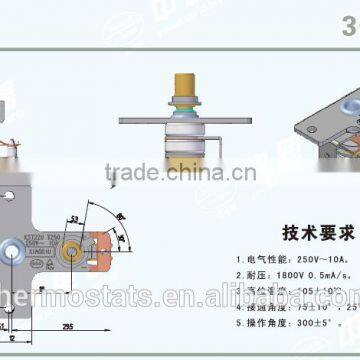 Stove Style Adjustable Bimetallic Thermostat/termostat photo-2