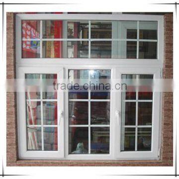 Wonderful Design modern China supplier standard pvc casement window with grill