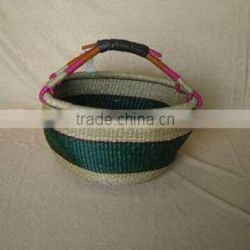 Woven Seagrass Shopping Basket