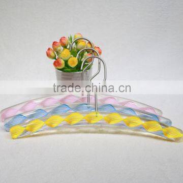 Senior various acrylic colourful plastic hangers for clothes