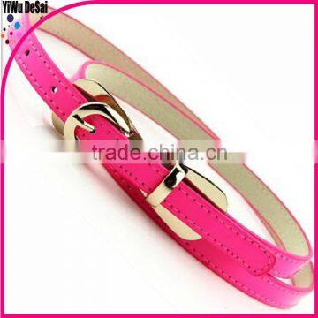 Newest candy color graceful women belt fashion dress belts