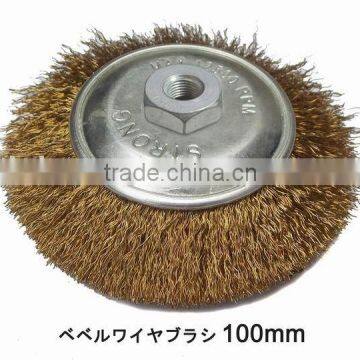 crimped wire bevel brush