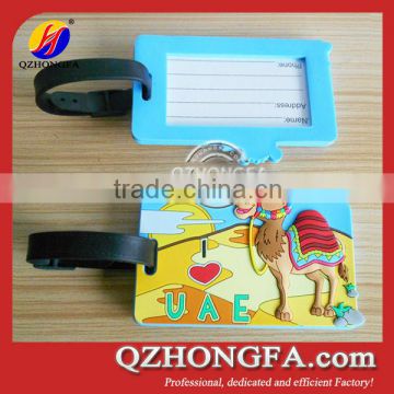 Animal Soft PVC Bag Tags for Kids