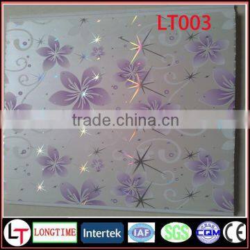 popular laser shining design pvc panels for pvc ceiling in China factory