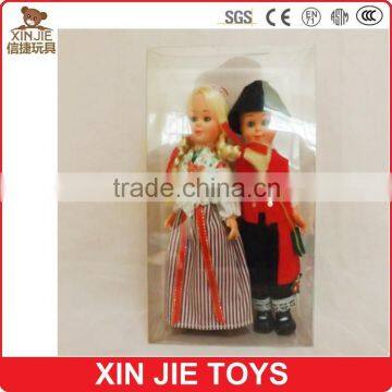 couple plastic national france girl doll customize plastic doll wholesale plastic france girl doll