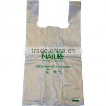 Plastic T-shirt bag for shopping