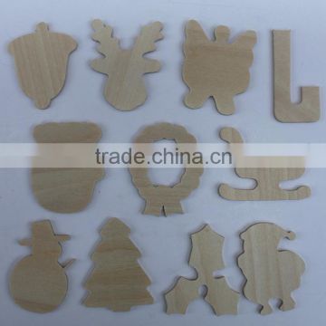 wooden shapes for Christmas