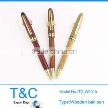 TC-W001b Customized logo wooden pen