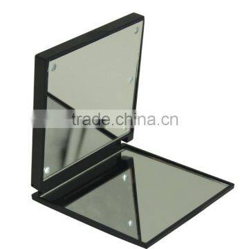 Fashional portable folding plastic makeup mirror with led light