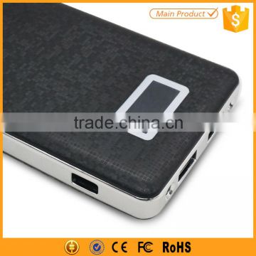 high capacity 12000mah polymer battery power bank with LCD display