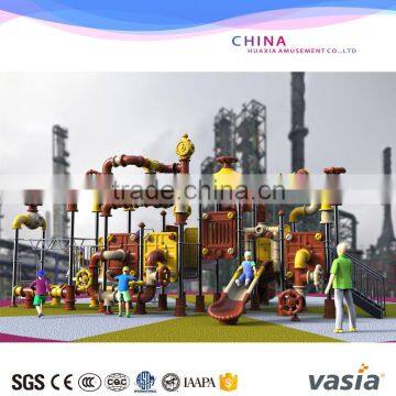 used outdoor school playground play center equipment for sale,outdoor Kindergarten amusement park slide playground