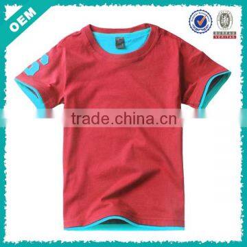 hot sale kid fashion t shirt, cotton fabric light color children t shirt