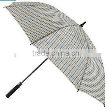 wholesale cheap tartan patterm gentlemen golf umbrella for sale