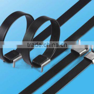 Stainless Steel Epoxy Coated Cable Tie Wing Lock Type