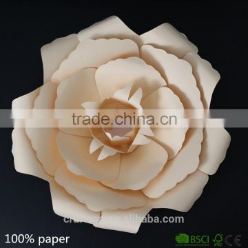 Giant flower made of 100% brich wood pulp