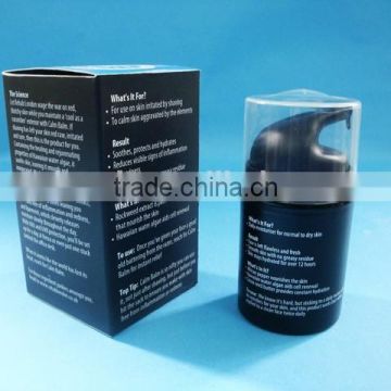 plastic airless bottle with display box, plastic airless cream bottle