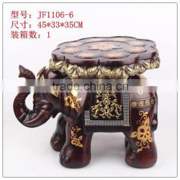 Middle size resin fingerhut elephant stool display