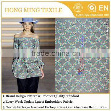 New Arrvial Embroidery Lace Beige Polyester Plain Dyed Fabric Polyester Fabric For Garment Wholesale Online Shopping