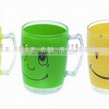 smile cup,plastic promotion cup,coffee cup