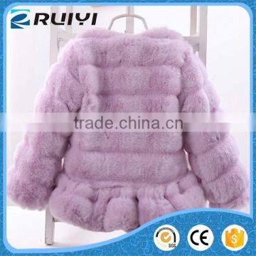 Girls European Children Purple Fur Clothing photo-2