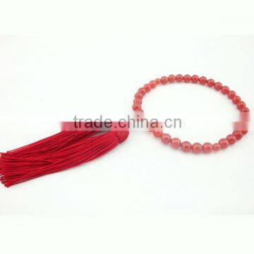 Natural Gemstone Red Agate Prayer Beads