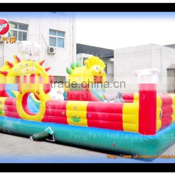 outdoor inflatable playground, popular lovely carton funny city